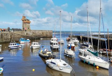 A view of Lynmouth Harbour, Exmoor, Devon