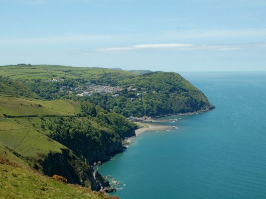 Lynton and Lynmouth, view from Countisbury