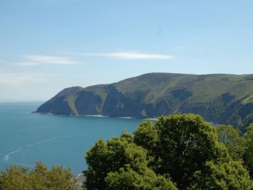 Chough's Nest Hotel view overlooking Lynmouth Bay