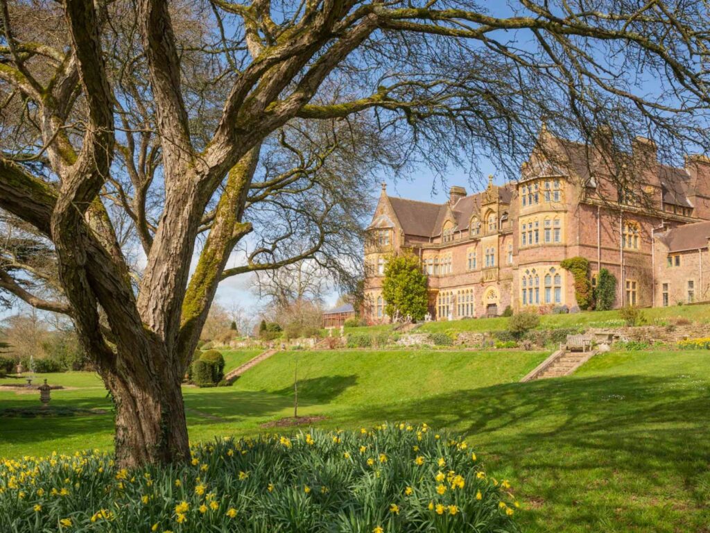 Knightshayes National Trust Victorian country house and gardens in Devon