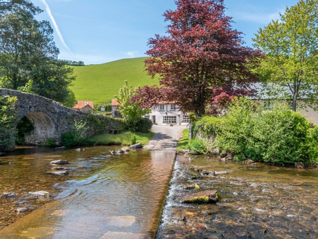 Lorna Doone Valley woodland walk near Malmsmead in Exmoor National Park