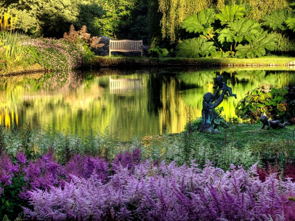 Marwood Hill Gardens featuring lakes and woodland in North Devon