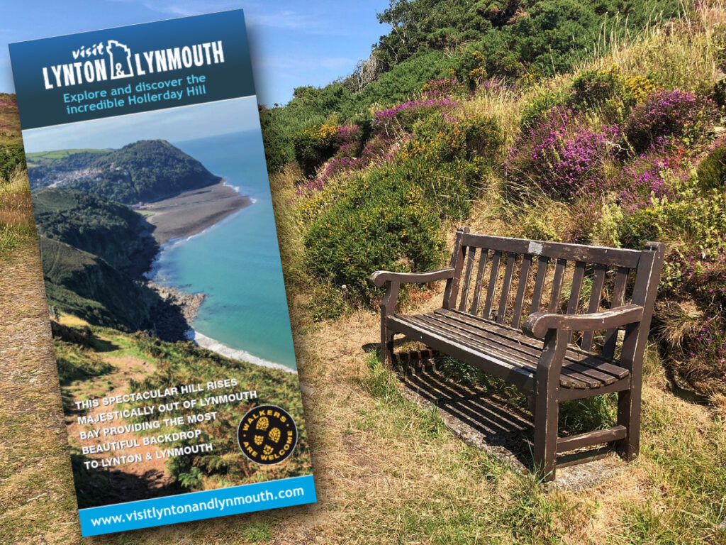 Panoramic view of Lynton and Lynmouth from Hollerday Hill, in Exmoor National Park