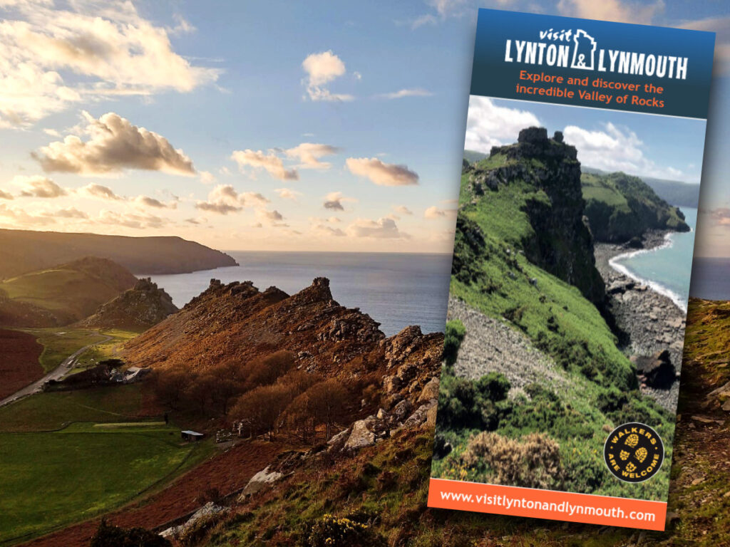 Valley of Rocks with dramatic sea cliffs and wild goats near Lynton, Exmoor National Park