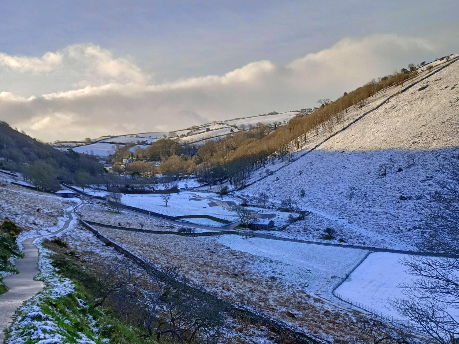 The Valley of Rocks in winter
