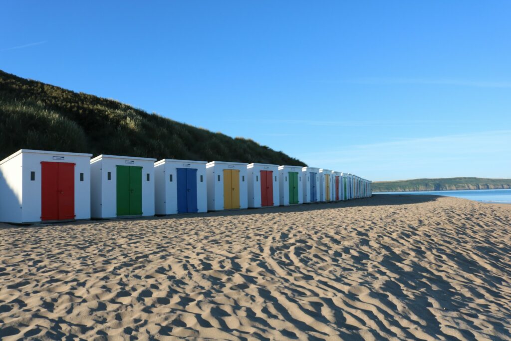 Woolacombe Beach with golden sand on the North Devon coast